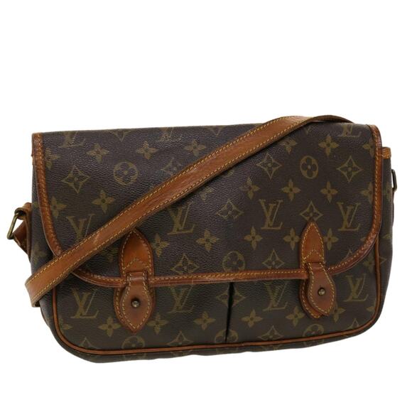 LOUIS VUITTON Monogram Gibeciere MM Shoulder Bag M42247 - Picture 1 of 16